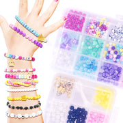 Creative Girls Jewelry Making Kit Handmade Flower Necklace with Mini Plastic Building Blocks